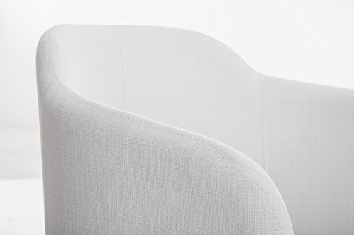 CLP Edelstahl Freischwinger-Stuhl MAGNUS, Armlehne Sitzfläche + Lehne gut gepolstert - 10