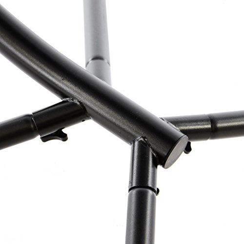 Nexos Luxus Schwebeliege Anthrazit Schwingliege Relaxliege Hängeliege Sonnenliege Hängeschaukel Inklusive Sonnenschirm - 3