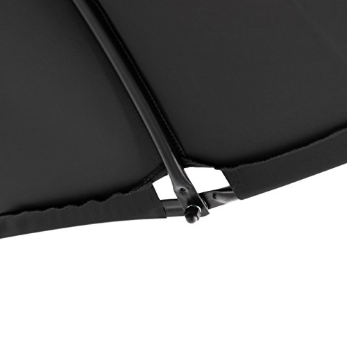 Nexos Luxus Schwebeliege Anthrazit Schwingliege Relaxliege Hängeliege Sonnenliege Hängeschaukel Inklusive Sonnenschirm - 5