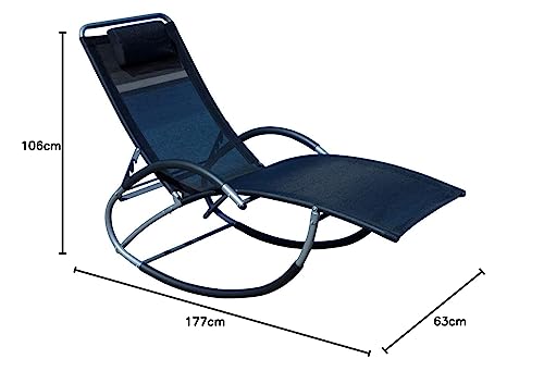ASS Liegestuhl Schwingstuhl Schaukelstuhl KRETA - 10