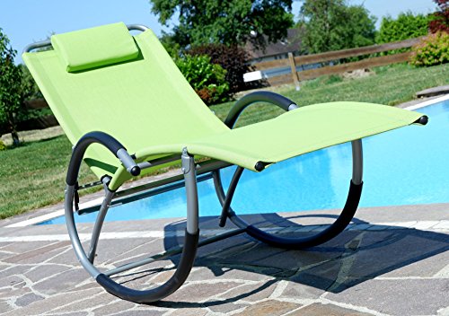 ASS Liegestuhl Schwingstuhl Schaukelstuhl Schaukelliegestuhl - 5