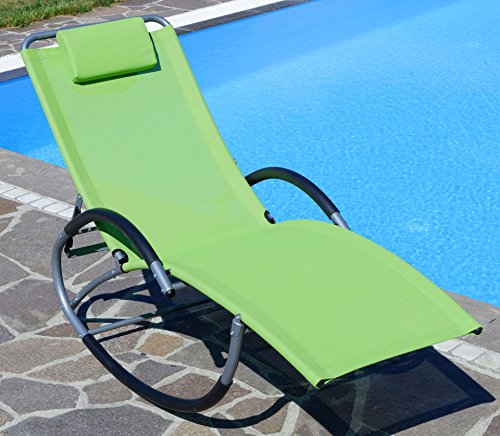 ASS Liegestuhl Schwingstuhl Schaukelstuhl Schaukelliegestuhl - 8