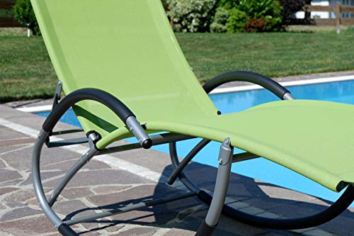 ASS Liegestuhl Schwingstuhl Schaukelstuhl Schaukelliegestuhl - 9