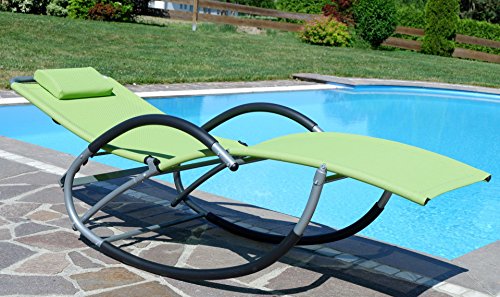 ASS Liegestuhl Schwingstuhl Schaukelstuhl Schaukelliegestuhl - 9