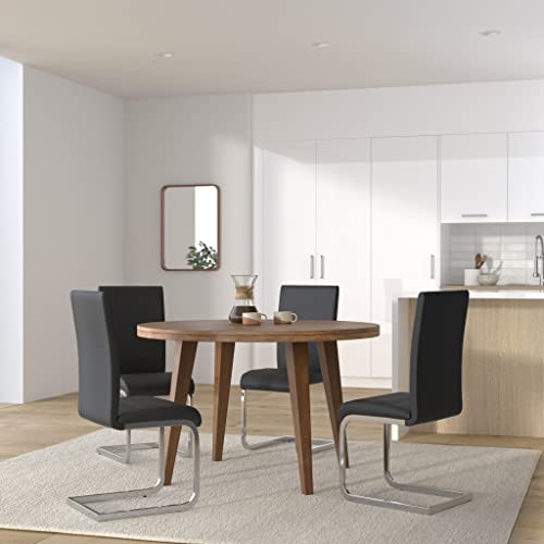 IDIMEX Stuhl Schwingstuhl Esszimmerstuhl Sitzgelegenheit LETICIA, grau, im 4er Pack - 2