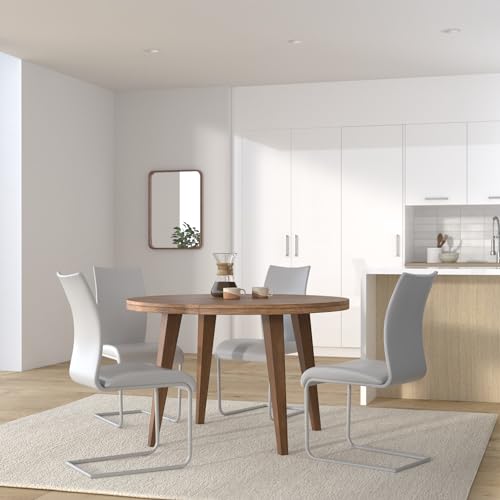 IDIMEX Schwingstuhl ALADINO Set mit 4 Stühlen Chrom/weiß - 2