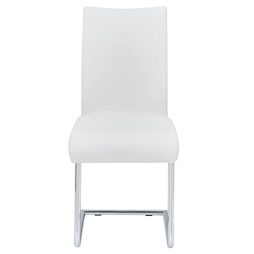 IDIMEX Schwingstuhl ALADINO Set mit 4 Stühlen Chrom/weiß - 2