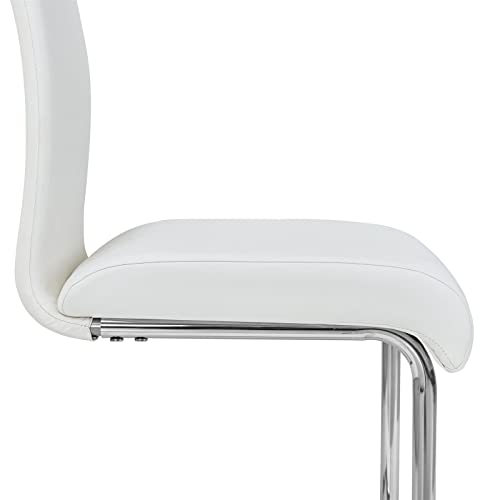 IDIMEX Schwingstuhl ALADINO Set mit 4 Stühlen Chrom/weiß - 5