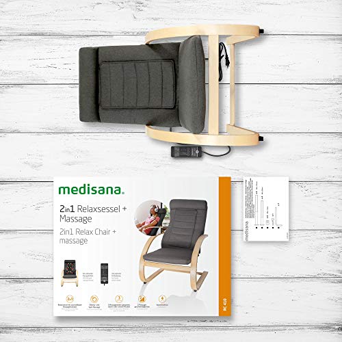 Medisana RC 410 Relaxsessel mit Shiatsu-Massagefunktion, Swing-Sessel mit Wärmefunktion, Spotmassage mit Wohlfühlfaktor - 7
