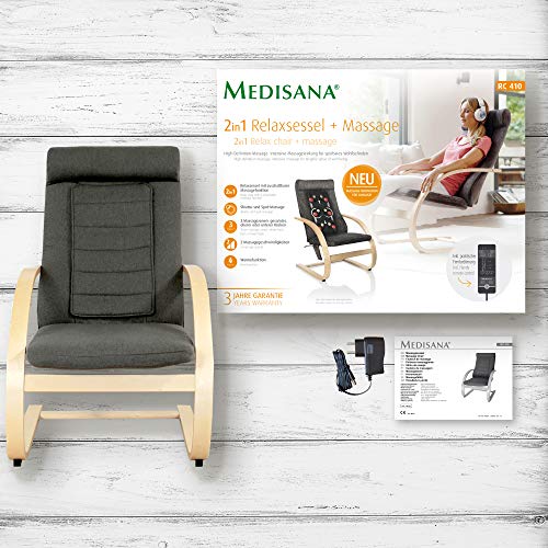 Medisana RC 410 Relaxsessel mit Shiatsu-Massagefunktion, Swing-Sessel mit Wärmefunktion, Spotmassage mit Wohlfühlfaktor - 8