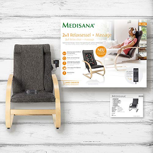 Medisana RC 410 Relaxsessel mit Shiatsu-Massagefunktion, Swing-Sessel mit Wärmefunktion, Spotmassage mit Wohlfühlfaktor - 9
