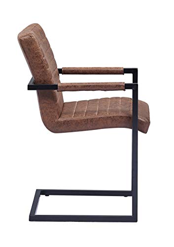 SAM® 2er Set Schwingstuhl Stoff Wildlederoptik Parzivo - 4