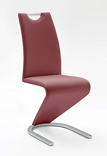 Robas Lund Schwingstuhl 2er Set rot bordeaux Amado - 2