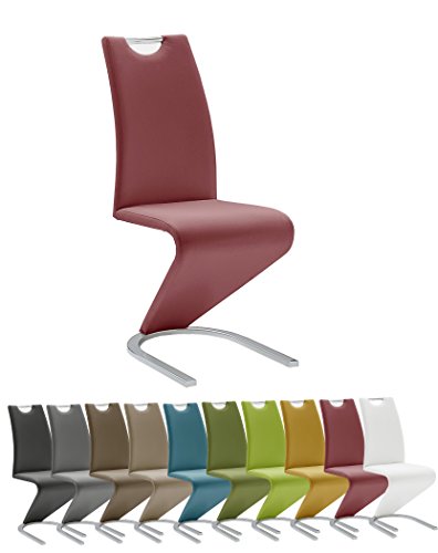 Robas Lund Schwingstuhl 2er Set rot bordeaux Amado - 3