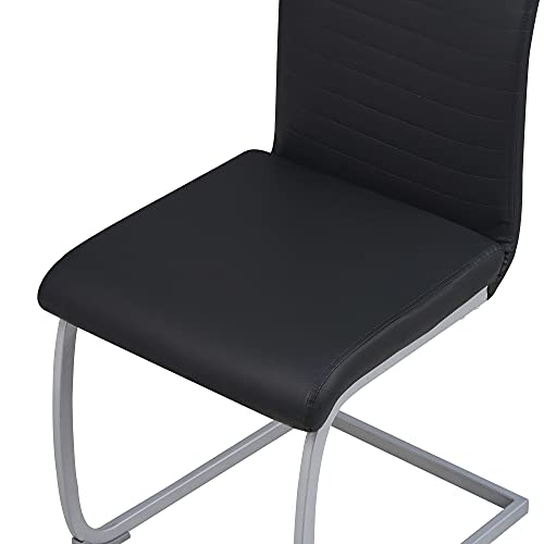 Albatros Freischwinger Murano 4-er Set Schwarz, SGS geprüft - 8