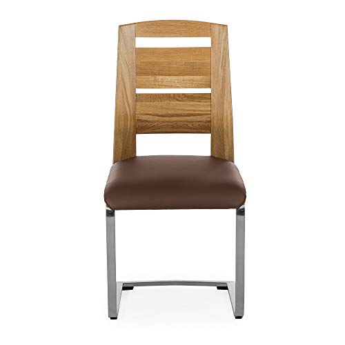 Amazon Marke – Alkove – Hayes – 2er Set mit gepolsterter Sitzfläche, Wildeiche - 3