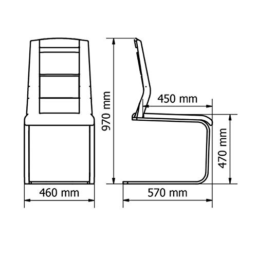 Amazon Marke – Alkove – Hayes – 2er Set mit gepolsterter Sitzfläche, Wildeiche - 5