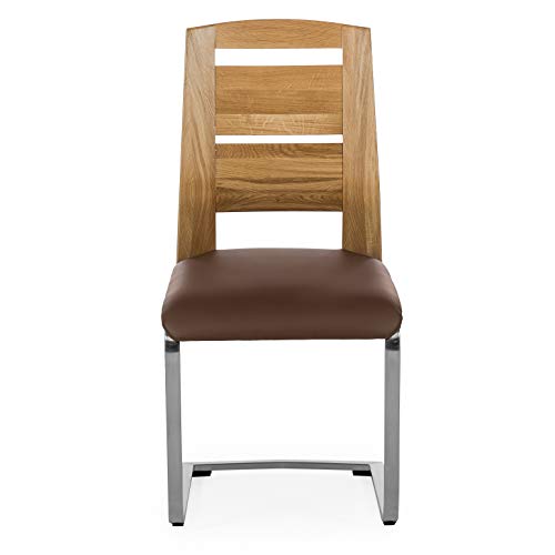 Amazon Marke – Alkove – Hayes – 2er Set mit gepolsterter Sitzfläche, Wildeiche - 6