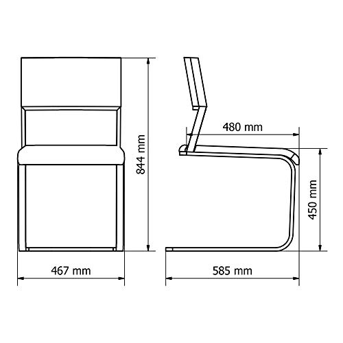 Amazon Marke - Alkove - Hayes - Moderner Massivholzstühle 2er Set mit gepolsterter Sitzfläche, Wildeiche - 7