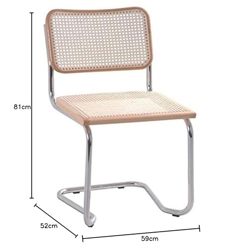 Holm Freischwinger Besucherstuhl Buche – Naturgeflecht - 2