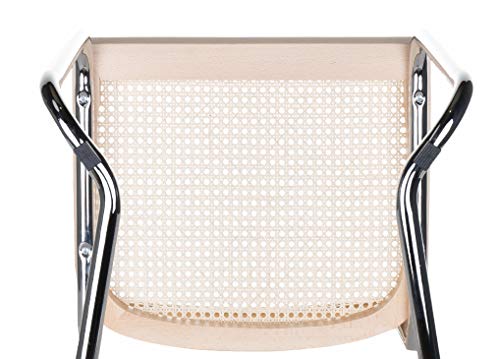 Holm Freischwinger Besucherstuhl Buche – Naturgeflecht 2er Set - 6