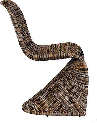 Schwingstuhl, Esszimmer-Stuhl aus Rattan - 2