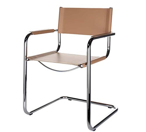 4x Denver Freischwinger Klassiker Leder Natur - 3