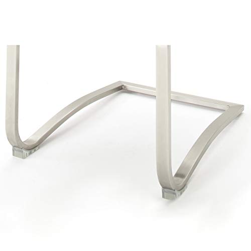 Robas Lund Artos Echtleder Schwingstuhl 2er Set Schwarz - 6