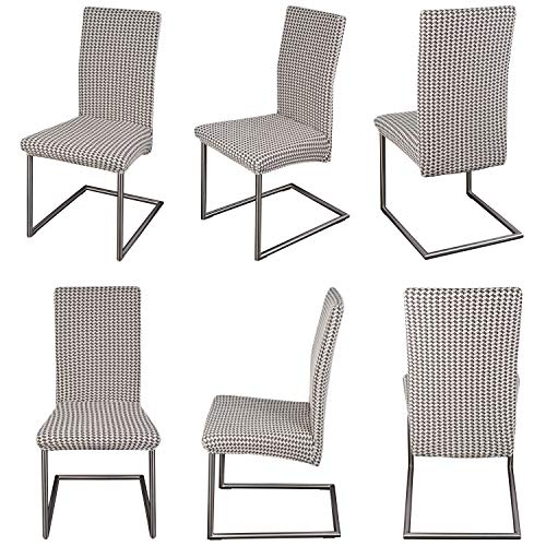 Staboos 2er Set, Universal Stretch Karo Stuhlhusse - 7