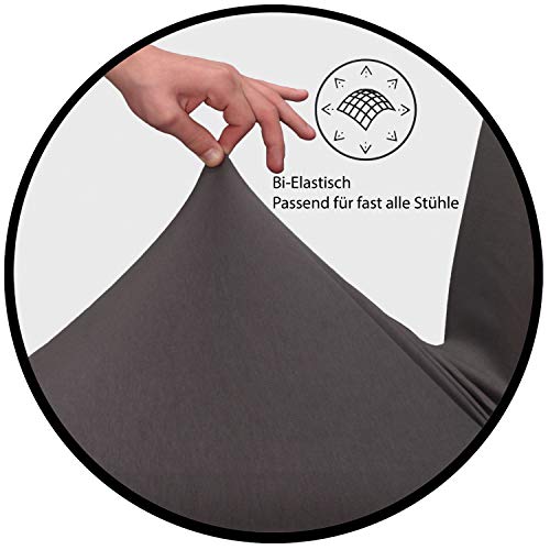 Staboos 2er Set, Universal Stretch Karo Stuhlhusse - 9