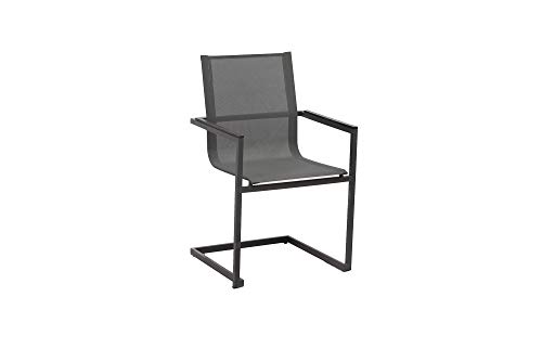 dynamic24 4X Gartensessel Freischwinger Gartenstuhl - 7