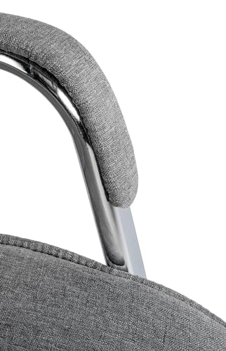 Freischwinger Sievert I Gepolsterter Konferenzstuhl Mit Armlehne I Stoffbezug hellgrau - 7