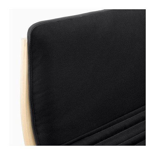 Unbekannt IKEA Schwingsessel POÄNG in Birke mit Polster KNISA schwarz - 2