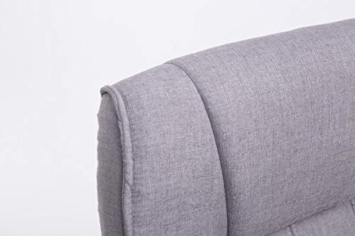 CLP Freischwinger Basel V2 I Konferenzstuhl Mit Stoffbezug Und Armlehnen I Lehnstuhl Mit Metallgestell In Chrom-Optik, Farbe:grau - 5