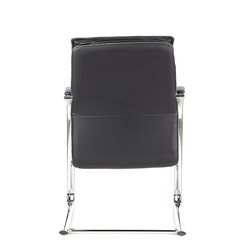 hjh OFFICE 600921 Konferenzstuhl/Freischwinger Nappaleder Villa V schwarz - 5