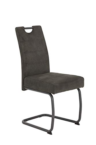 Apollo Flora Esszimmer-/Küchenstuhl, Stahl, Anthrazit, 4er Set - 6