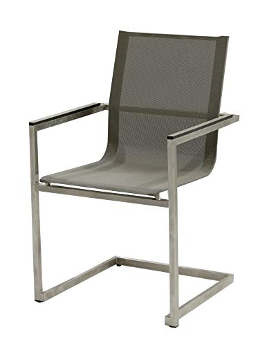 4X Gartensessel Freischwinger Gartenstuhl Metall Campingstuhl Hochlehner Set - 4