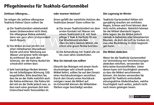 Kai Wiechmann Teak Edelstahl Freischwinger leicht ✓ modern ✓ stapelbar ✓ - 7