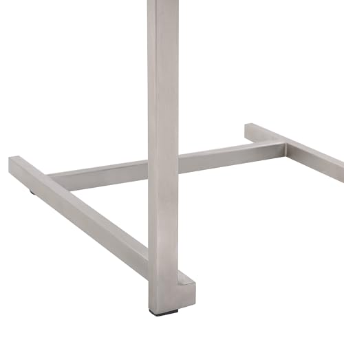 Beliani Gartenstuhl aus Edelstahl mit Polyester in Grau 4er Set Moderner Look Cosoleto - 8