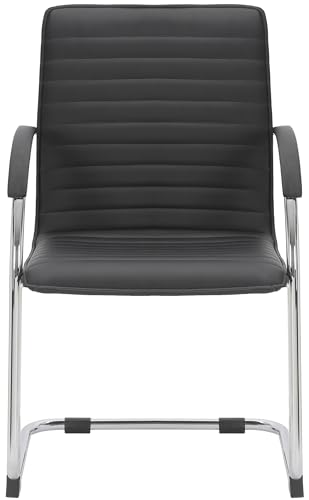 CLP Besucherstuhl Tira Kunstleder I Freischwinger Mit Gepolsterter Sitzfläche, Farbe:schwarz - 6