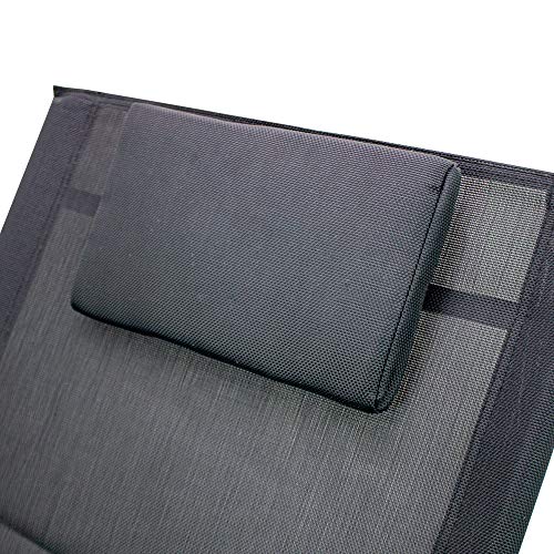 BITUXX Sonnenliege Gartenliege Relaxliege Schaukelliege Liegestuhl Schaukelstuhl (1 Liege)(Schwarz) - 6