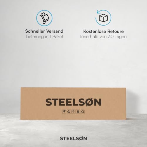 STEELSØN Gartenliege Solaria aus Holz, klappbare Sonnenliege ergonomisch, Holzliege mit Wippfunktion wetterfest, bis 150 kg belastbar, Saunaliege aus Akazienholz geölt - 7