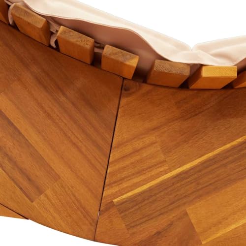 vidaXL Schaukelliege mit Auflage Massivholz Akazie - 8