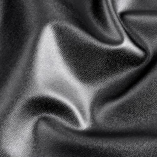 Alishomtll PU Stuhlhussen 4er/6er Set Leder Stretch Stuhlbezug wasserdicht Elastische Esszimmer Stuhlbezüge Universell Waschbarer Stühle Schutz für Küche Restaurant Hotel Hochzeit (Schwarz, 4 Stück) - 9