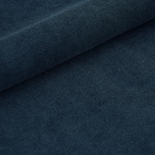 B&D home Esszimmerstühle Sofia 2er Set, Freischwinger Stühle Schwingstuhl für Esszimmer, Küche, Wohnzimmer, Büro, Retro Industrial modern Design, Webstoff Blau, 11125-BLAU-2 - 10