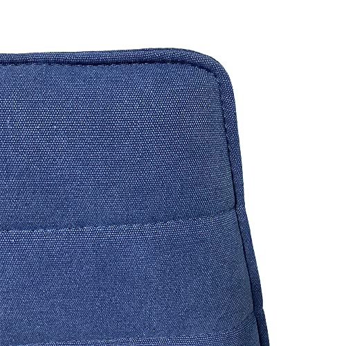 LEBENSwohnART 2tlg. Set Freischwinger Boston Blau Stuhl Esszimmerstuhl Wohnzimmerstuhl - 5