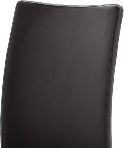 möbelando Schwingstuhl Stuhl Schwinger Esszimmerstuhl Freischwinger Echtleder Muvo II (2er Set) (Schwarz) - 5