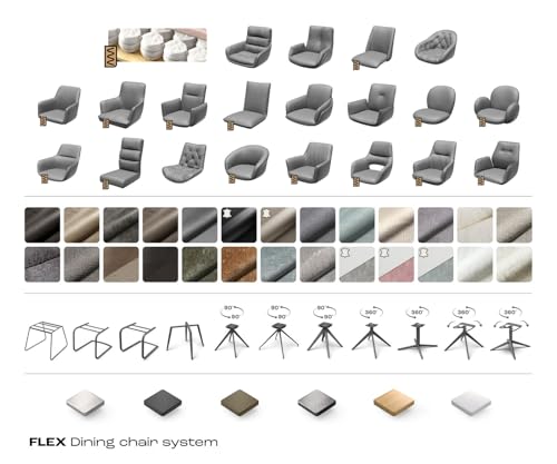 DELIFE Schwingstuhl Abelia-Flex mit Armlehnen Freischwinger flach Schwarz Echt-Leder Schwarz - 8