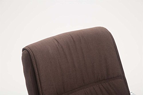 CLP XXL-Freischwinger Anubis mit Gepolsterter Sitzfläche Konferenzstuhl mit Metallgestell und Stoffbezug, braun - 10