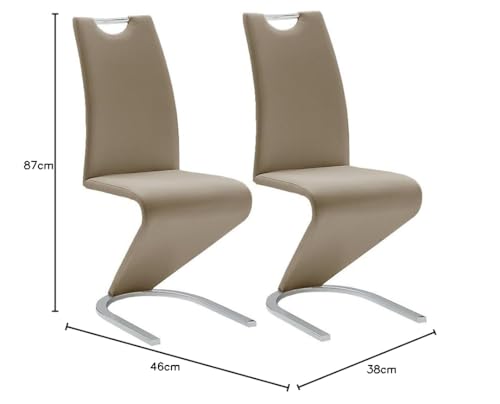 Robas Lund Schwingstuhl Amado 2er Set cappuccino - 9